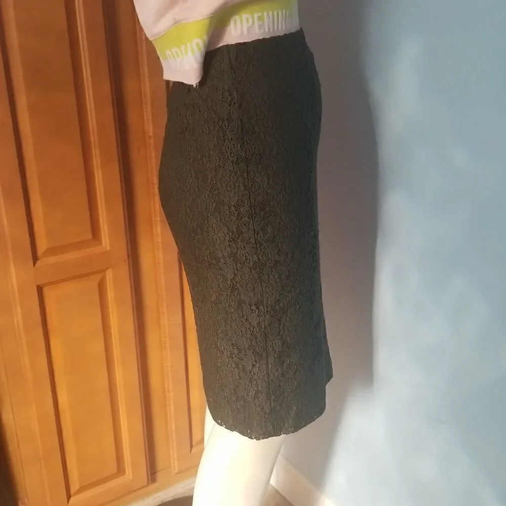 Ann Taylor green lace skirt